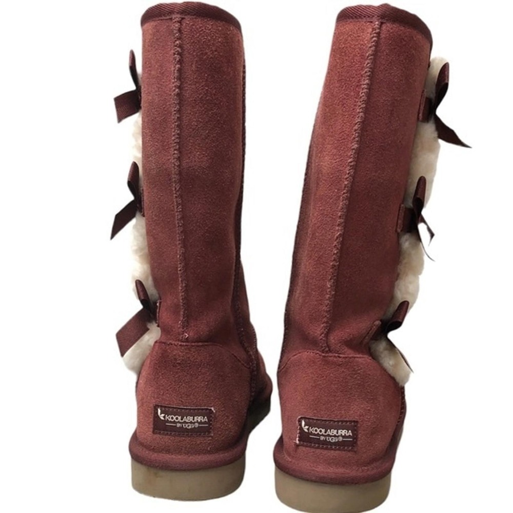 Dusty Rose color Victoria Tall Koolaburra Ugg Boots sz 12 - Picture 5 of 7